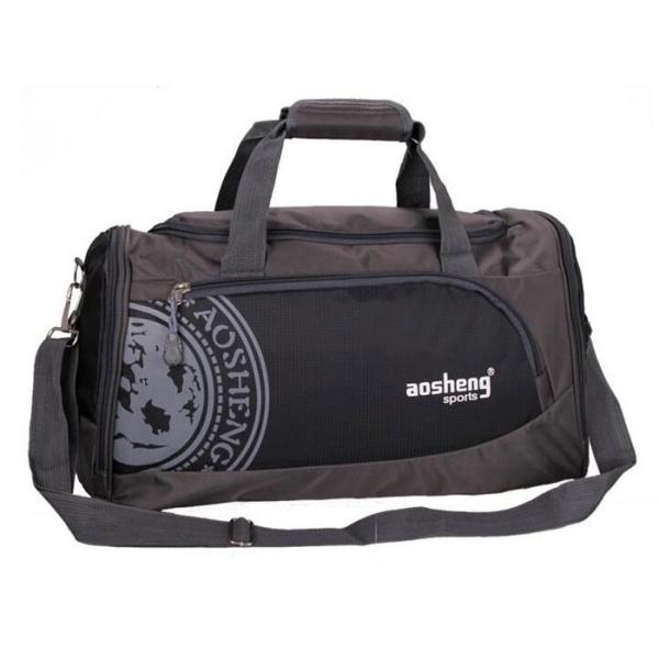 Unisex Portable Large Capacity Handbag Single-Shoulder Gym Bag for Outdoor Camping Hiking Travelling Black