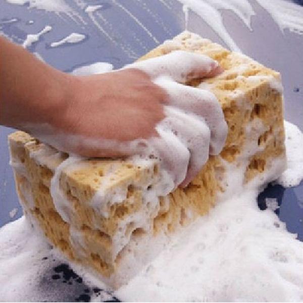 Strong Absorbent Coral Car Washing Cleaning Sponge - Yellow