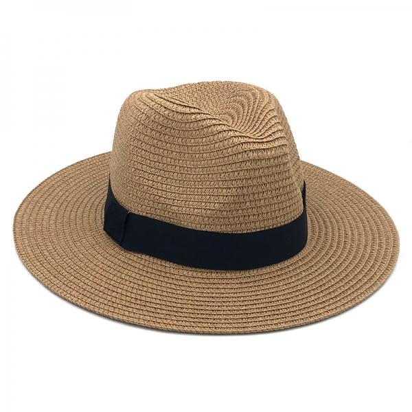 Vintage Panama Cool Jazz Trilby Cap Sombrero Straw Sun Hat Fedora - stringsmall