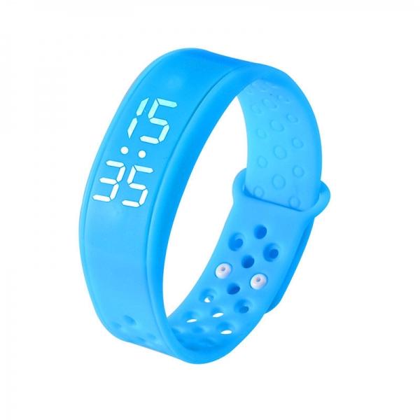W6 Smart Watch Bracelet Wearable Sports Health Pedometer Wristband Blue