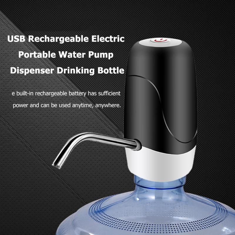 Water Bottle Pump, USB Charging Automatic Drinking Water Rechargeable Electric Portable Water Pump Dispenser Drinking Bottle