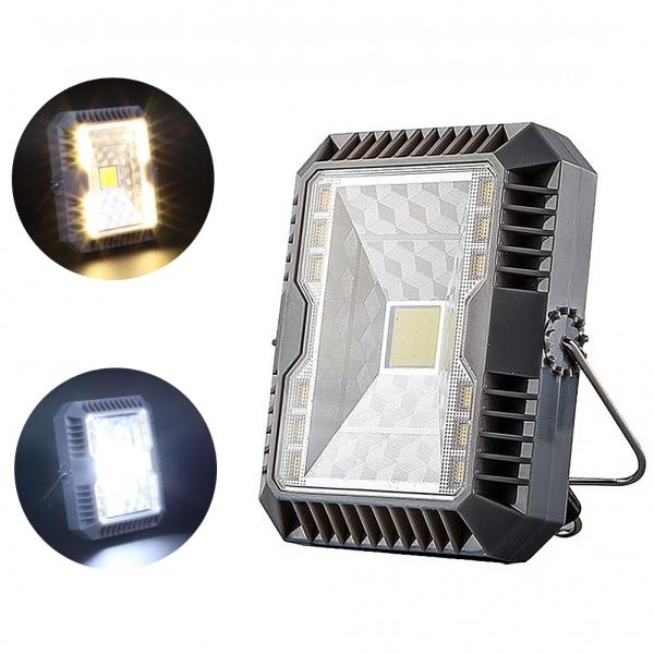 Waterproof Portable COB LED 3 Modes Solar Power USB Rechargeable Outdoor Working Camping Tent Lamp Flood Light Emergency Handheld Lamp