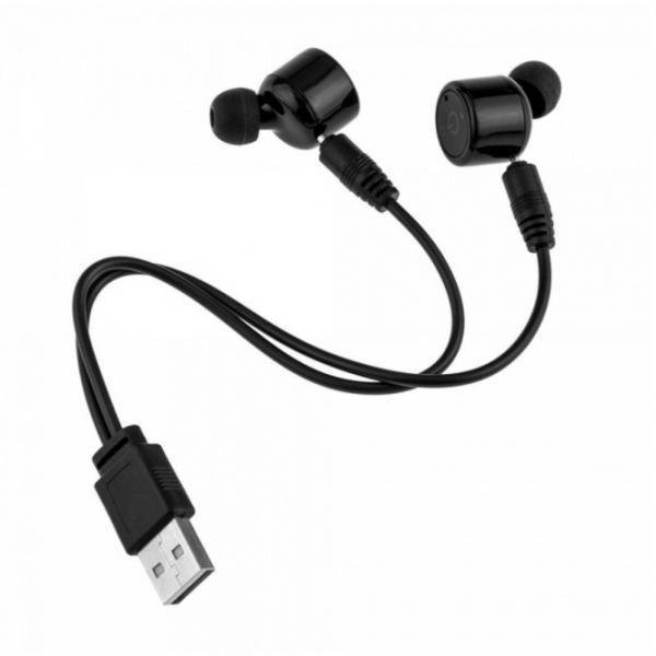 X1t TWS Wireless Bluetooth Twin Mini Stereo Headset - Black