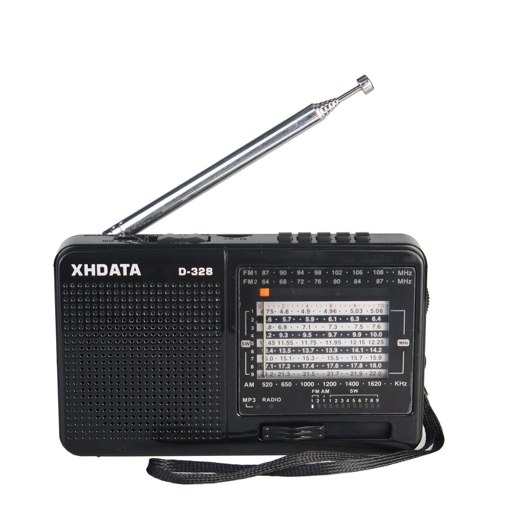 XHDATA D-328 FM Radio AM SW Portable Shortwave Radio Band MP3 Player With TF Card Jack 4¦¸/3W Radio Receiver