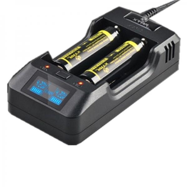 XTAR VP2 Battery Charger with LED Display for 18650 16340 Li-ion Battery
