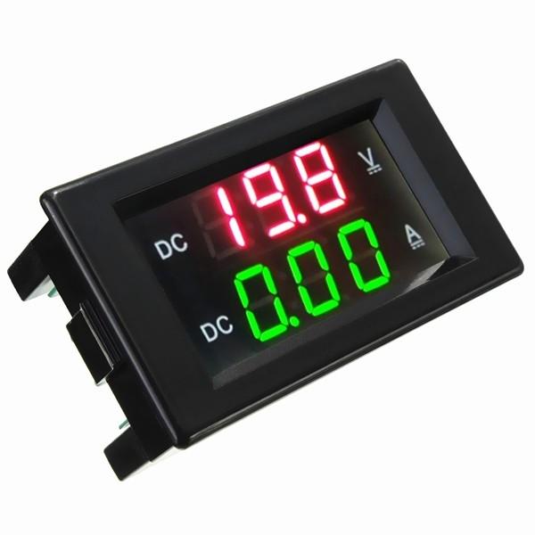 YB4835VA 100V/100A Double LED Display Digital Voltmeter Current Meter