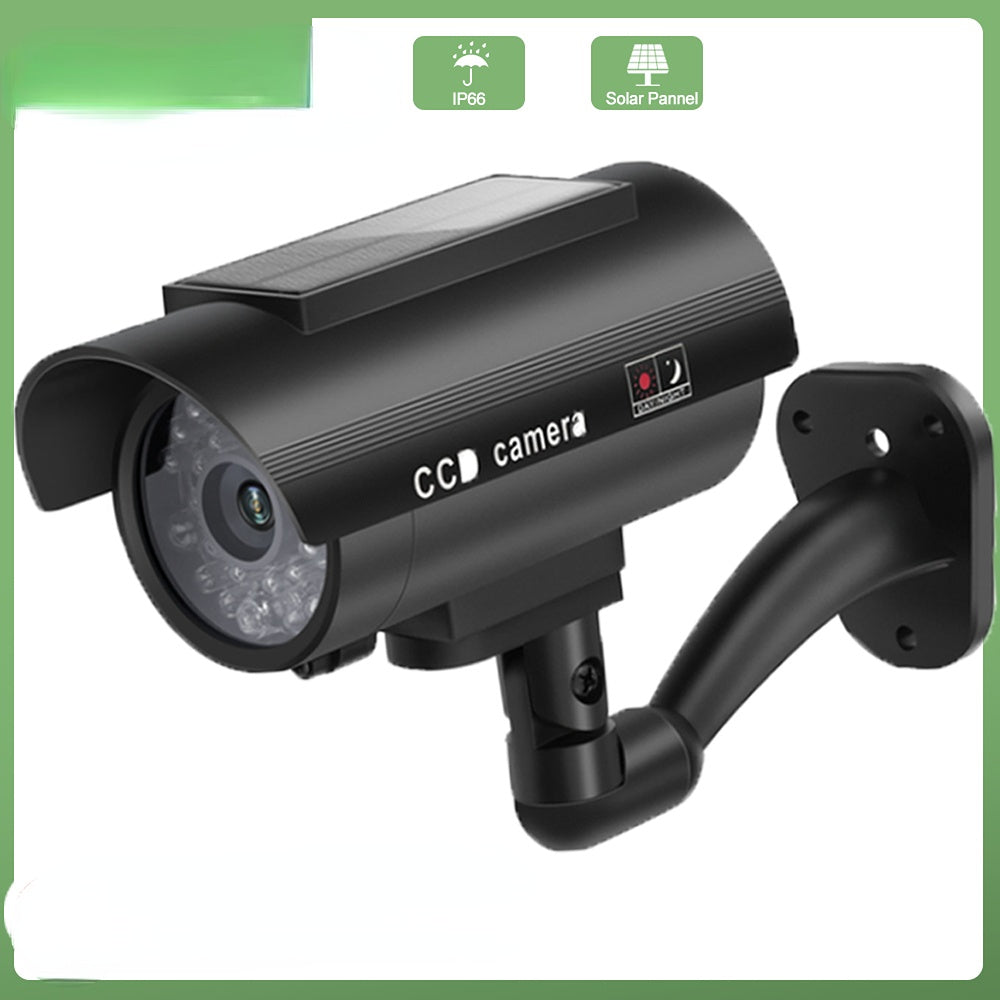 Solar Power Dummy Camera Outdoor Simulation Indoor Bullet LED Light Monitor Security Waterproof Fake  CCTV Surveillance