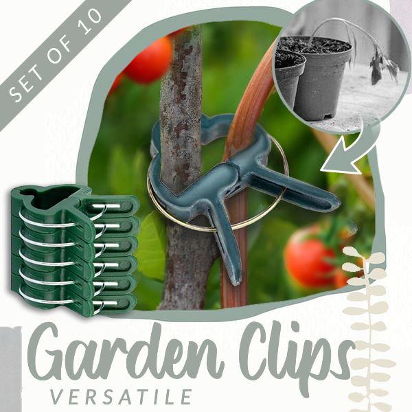 10pcs Reusable Plastic Plant Support Clips clamps For Plants Hanging Vine Garden Greenhouse Vegetables Tomatoes Clips