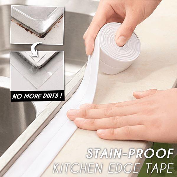 Waterproof Moldproof Adhesive Tape For Kitchen Bathroom Wall Sealing White 3.2M x 3.8cm/126inch x 1.5inch