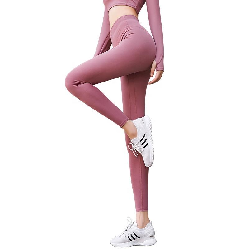 women yoga pants women trousers fashion seamless with high waist push up hip lift  sports running clothing