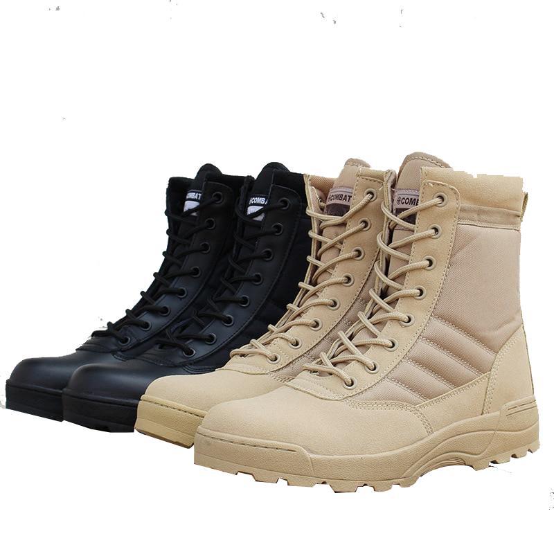 Tactical Military Boots Men Boots Special Force Desert Combat Army Boots Outdoor Hiking Boots Ankle Shoes Men Work Safty Shoes