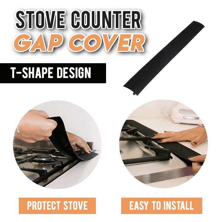 Silicone Kitchen Stove Counter Gap Cover Heat Resistant Wide & Long Gap Filler Seals Spills Between Counter Resistant Mat