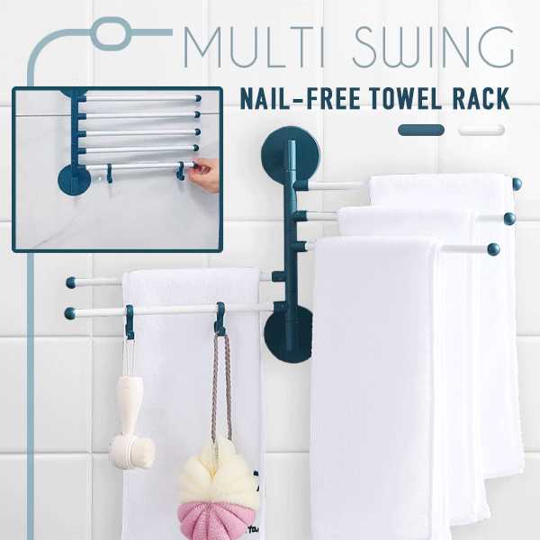Multi Swing Nail-free Towel Rack